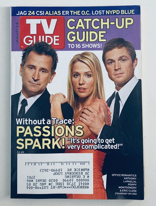 TV Guide Magazine January 2 2005 Eric Close, Poppy Montgomery NY Metro Ed.