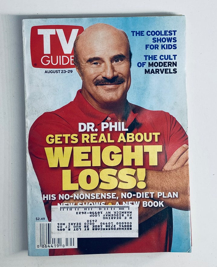 TV Guide Magazine August 23 2003 Dr. Phil McGraw Weight Loss NY Metro Ed.