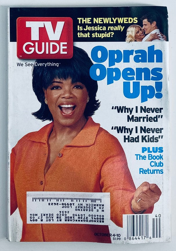 TV Guide Magazine October 4 2003 Oprah Winfrey Opens Up NY Metro Ed.