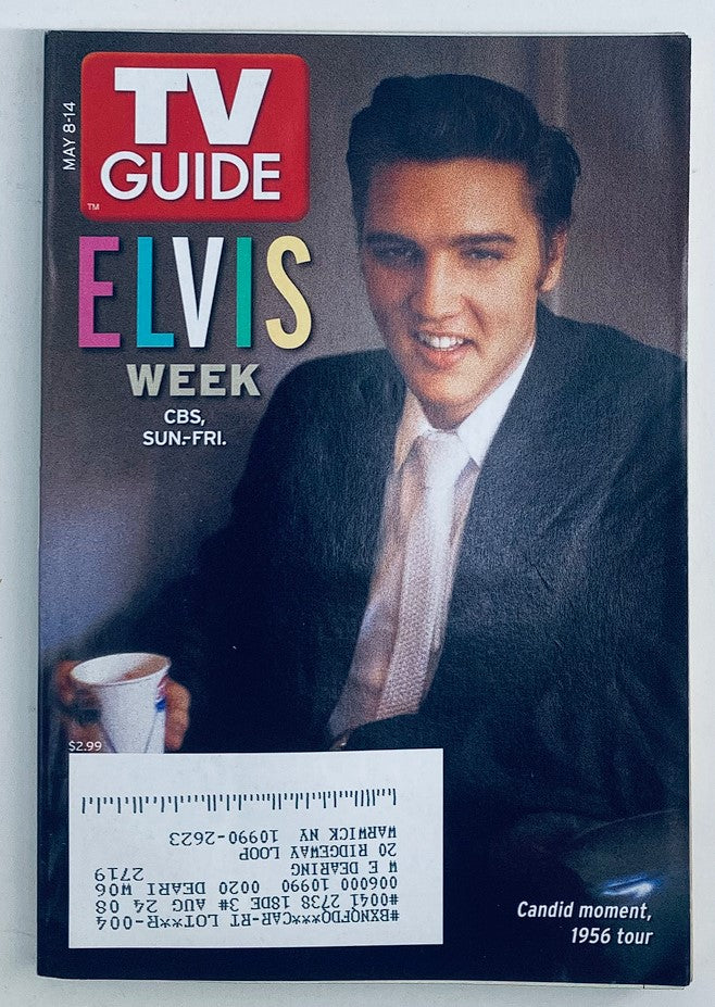 TV Guide Magazine May 8 2005 Elvis Presley Candid Moment 1956 Tour NY Metro Ed.