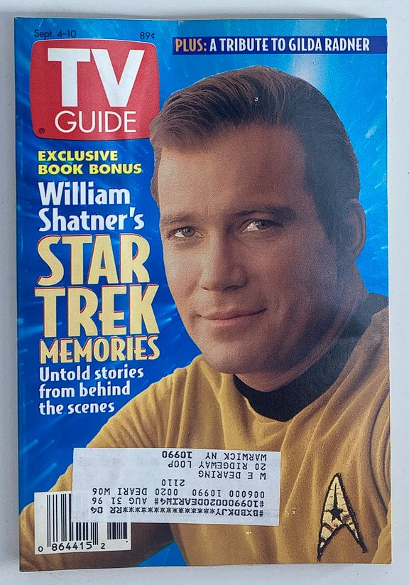 TV Guide Magazine September 4 1993 William Shatner Star Trek NY Metro Ed.