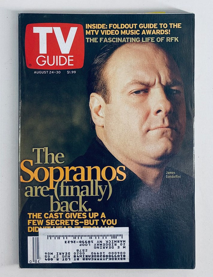 TV Guide Magazine August 24 2002 James Gandolfini in The Sopranos NY Metro Ed.