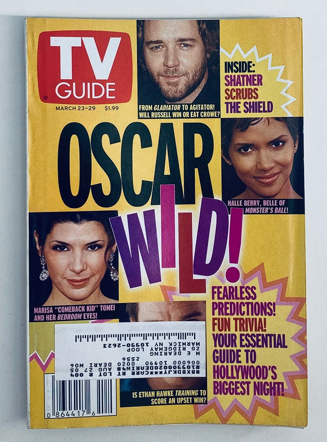 TV Guide Magazine March 23 2002 Halle Berry, Russell Crowe NY Metro Ed.