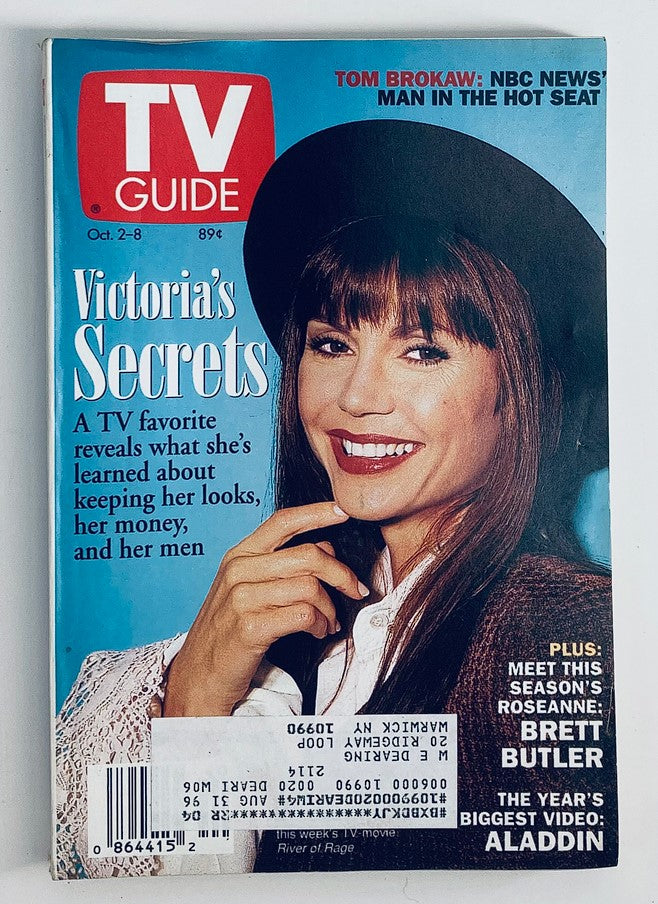 TV Guide Magazine October 2 1993 Victoria Principal River of Rage NY Metro Ed.