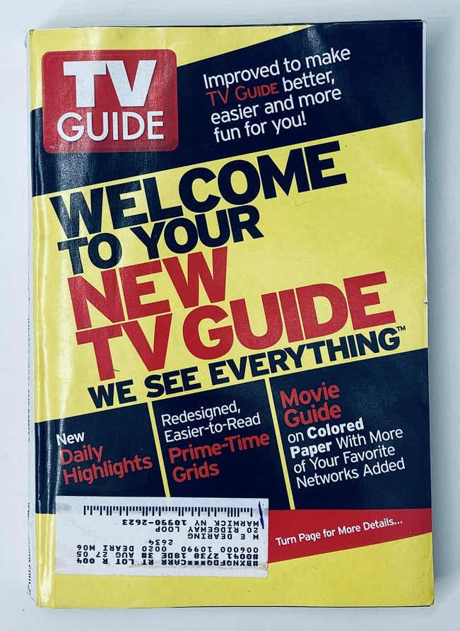 TV Guide Magazine September 20 2003 New Prime-Time Grids NY Metro Ed.