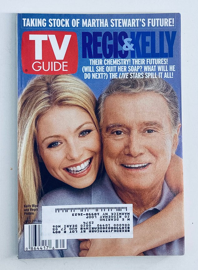 TV Guide Magazine July 27 2002 Regis Philbin and Kelly Ripa NY Metro Ed.