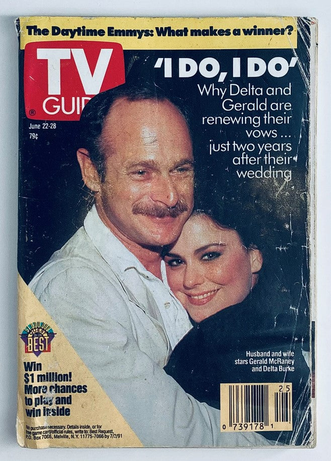 TV Guide Magazine June 22 1991 Delta Burke, Gerald McTaney No Label Albany Ed.