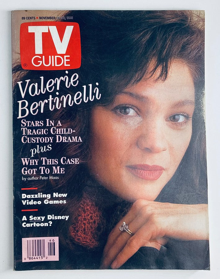 TV Guide Magazine November 16 1991 Valerie Bertinelli No Label Rochester Ed.