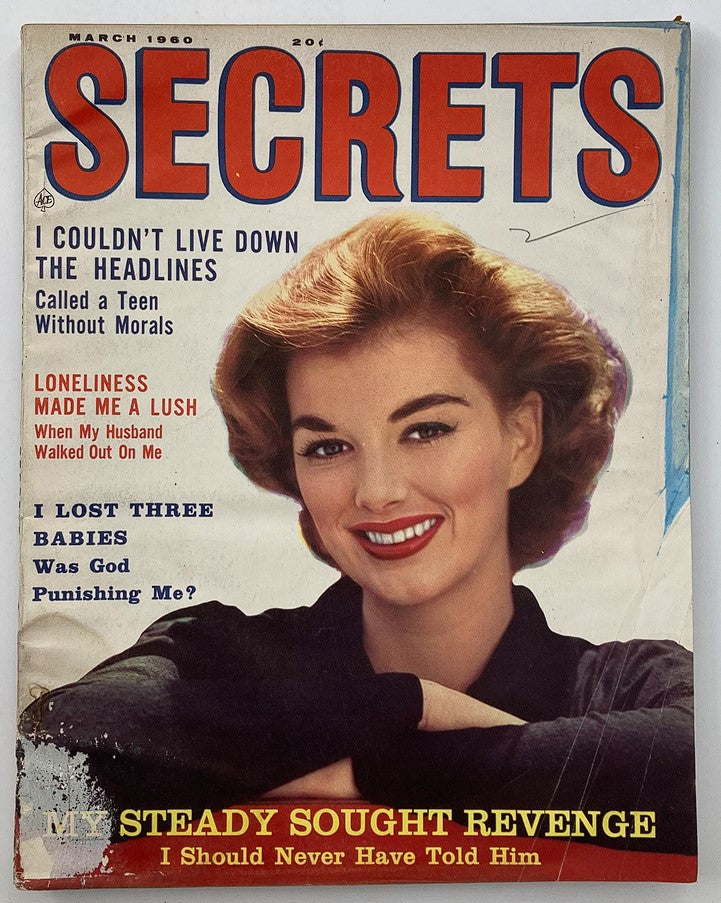 VTG Secrets Magazine March 1960 Vol 47 #4 My Steady Sought Revenge No Label