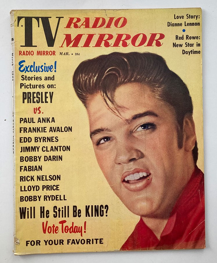 VTG TV Radio Mirror Magazine March 1960 Vol 53 #4 Elvis Presley No Label