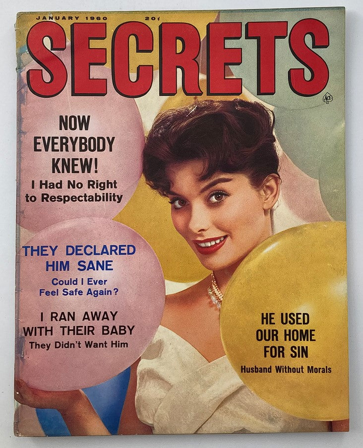 VTG Secrets Magazine January 1960 Vol 47 #2 Now Everybody Knew No Label