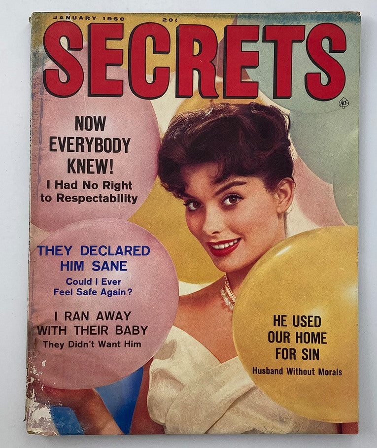 VTG Secrets Magazine January 1960 Vol 47 #2 They Declared Him Sane No Label