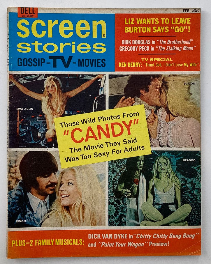 VTG Screen Stories Magazine February 1969 Vol 67 #14 Ewa Aulin, Ringo No Label