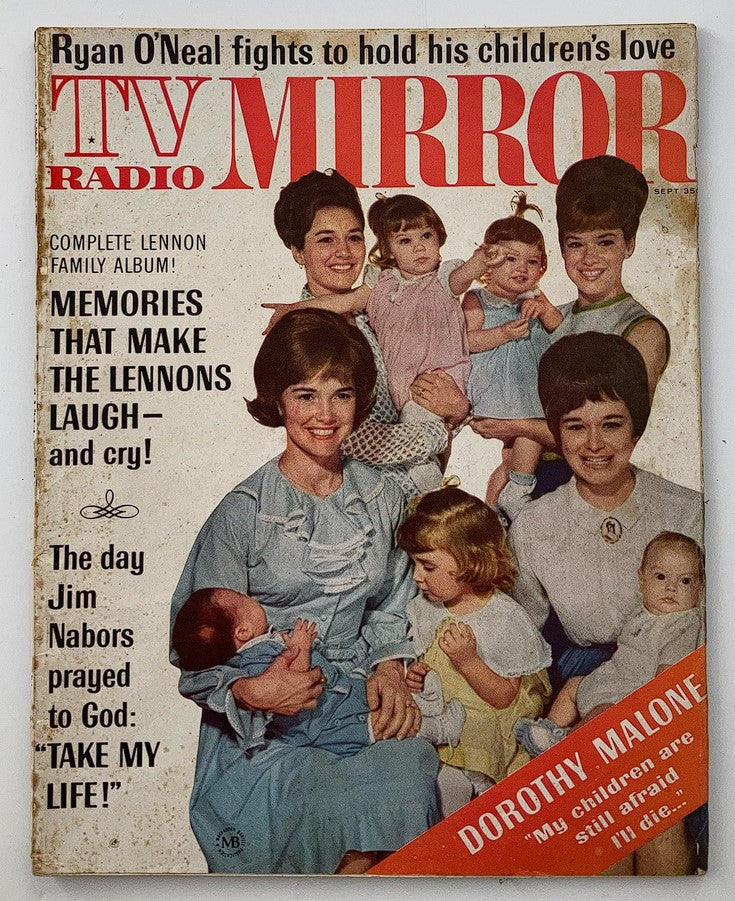 VTG TV Radio Mirror Magazine September 1966 Vol 66 #4 Dorothy Malone No Label