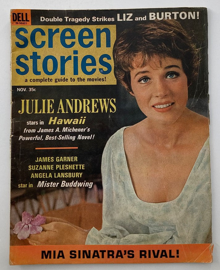 VTG Screen Stories Magazine November 1966 Julie Andrews, Mia Sinatra No Label