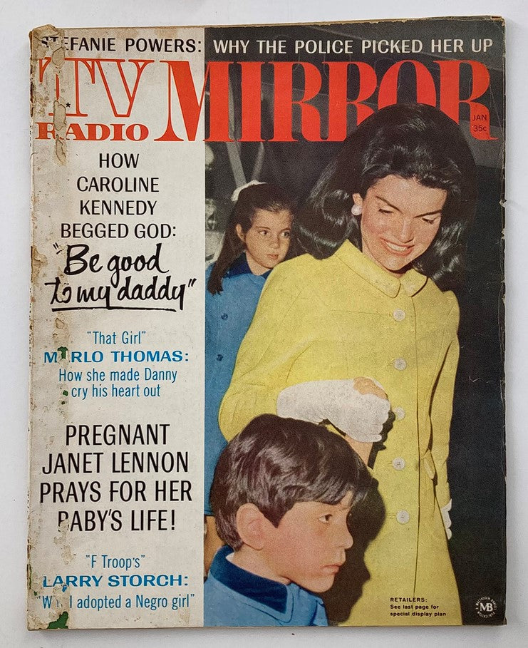 VTG TV Radio Mirror Magazine January 1967 Vol 67 #2 Jacqueline Kennedy No Label