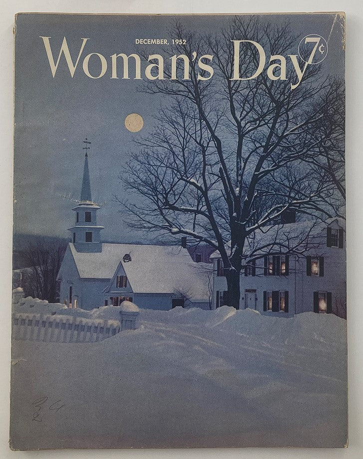 VTG Woman's Day Magazine December 1952 Your Mouth is What You Make It No Label