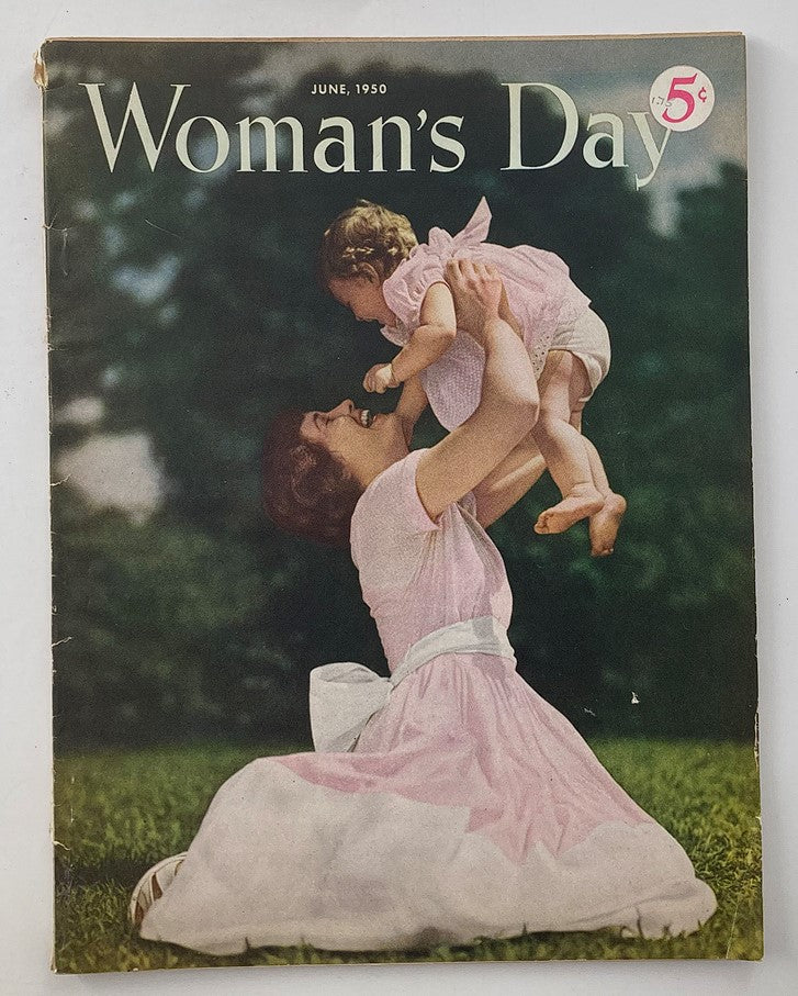 VTG Woman's Day Magazine June 1950 Little Birds Sitting in a Row No Label