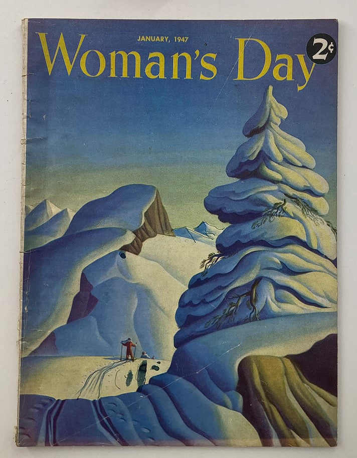 VTG Woman's Day Magazine January 1947 Where No One Ever Lived Before No Label