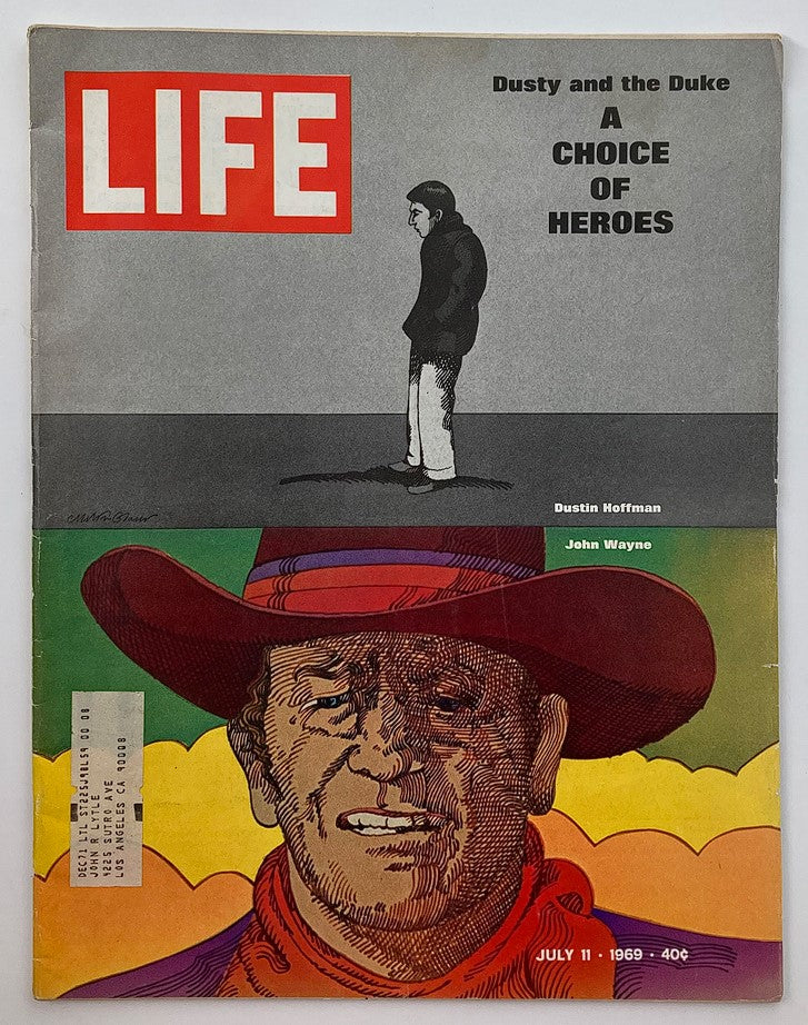 VTG Life Magazine July 11 1969 Vol 67 #2 Dustin Hoffman and John Wayne