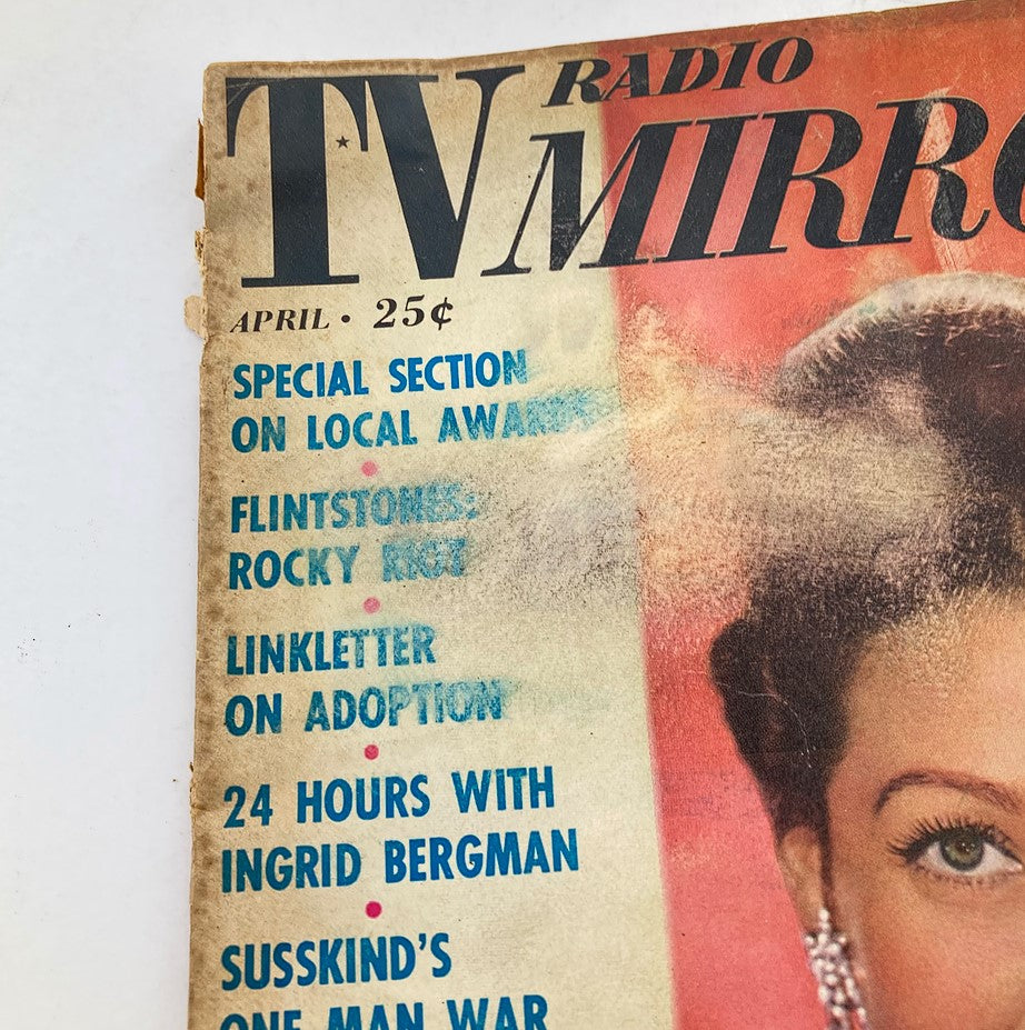 VTG Radio TV Mirror Magazine April 1961 Vol 55 #5 Loretta Young No Label