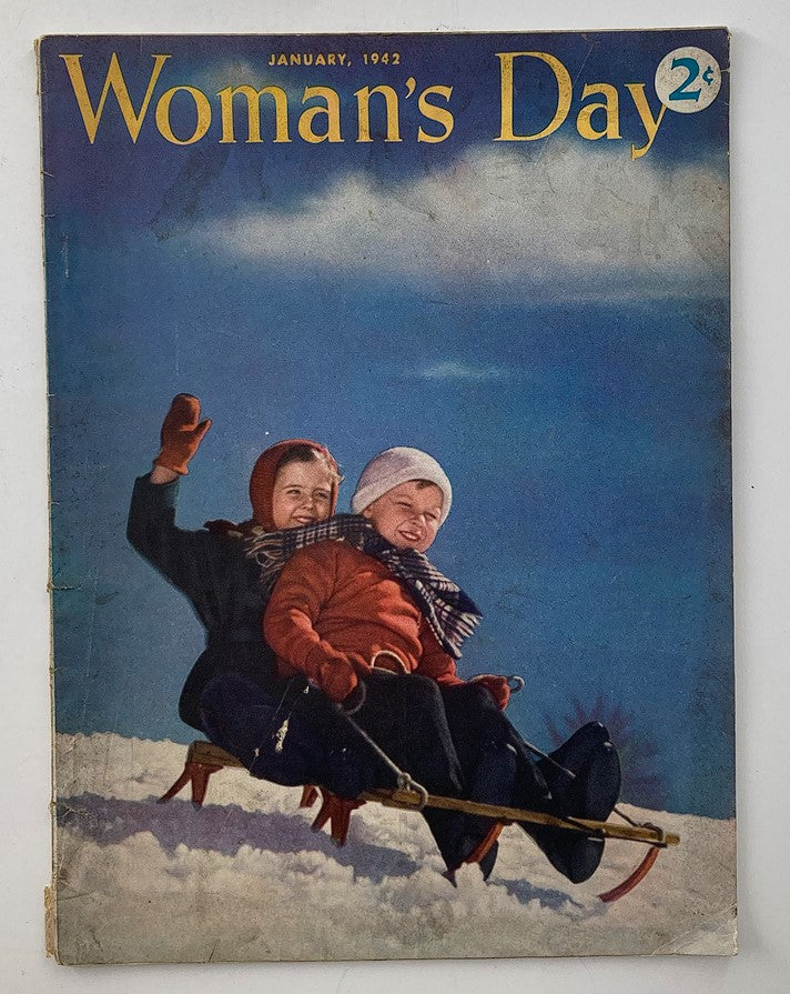 VTG Woman's Day Magazine January 1942 People Are Funny That Way No Label