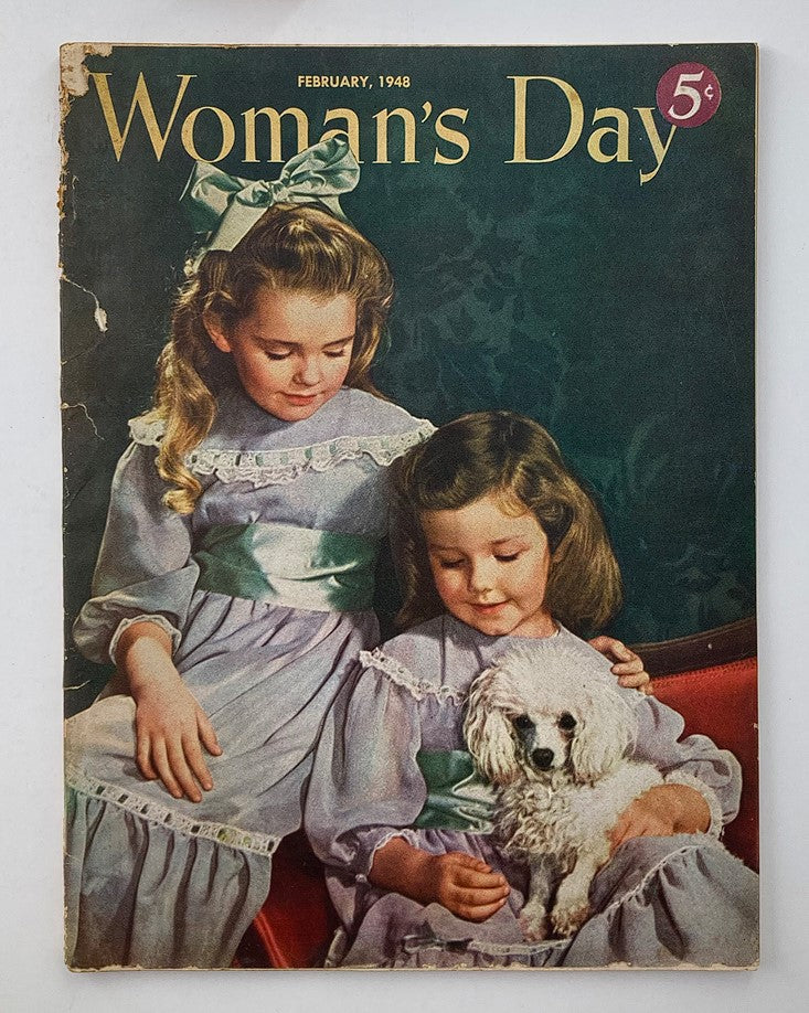 VTG Woman's Day Magazine February 1948 What Would Lincoln Do Today? No Label