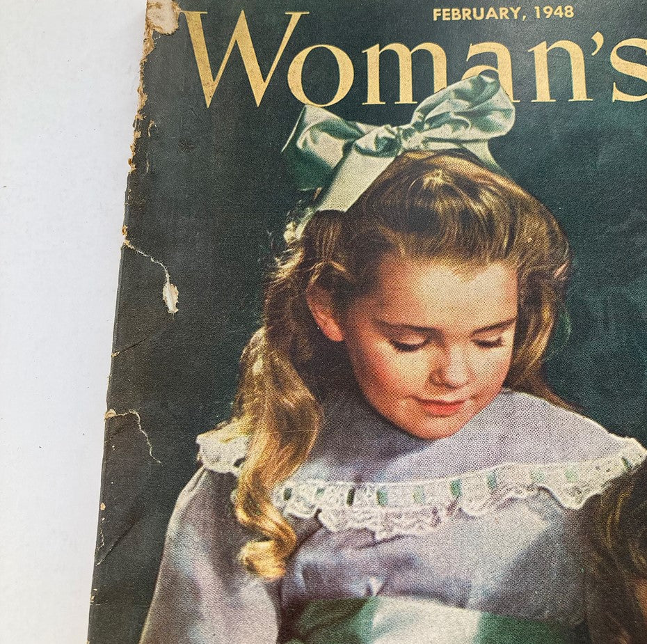 VTG Woman's Day Magazine February 1948 What Would Lincoln Do Today? No Label