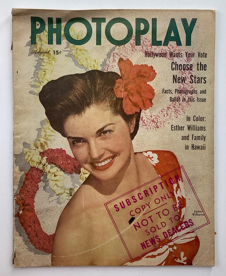 VTG Photoplay Magazine August 1950 Esther Williams 'Duchess of Idaho' No Label