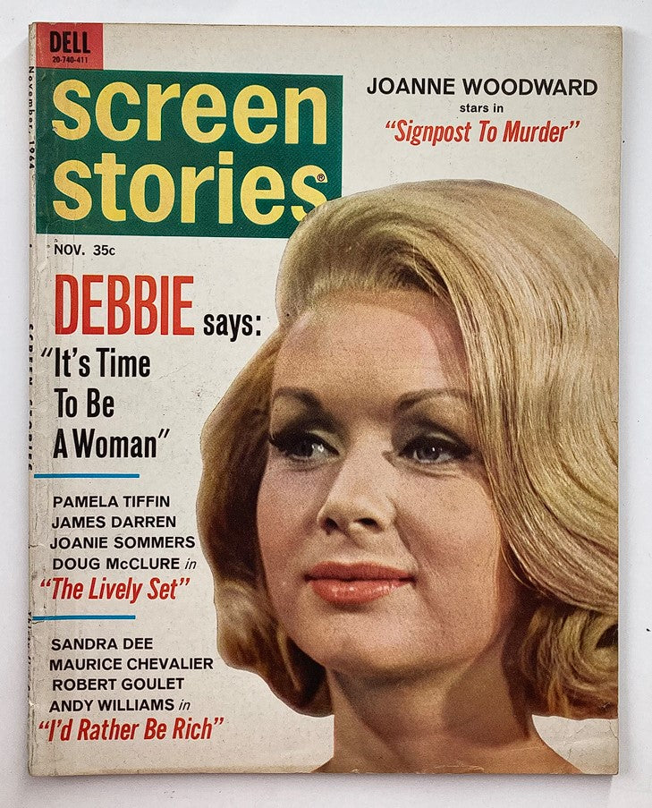 VTG Screen Stories Magazine November 1964 Joanne Woodward No Label