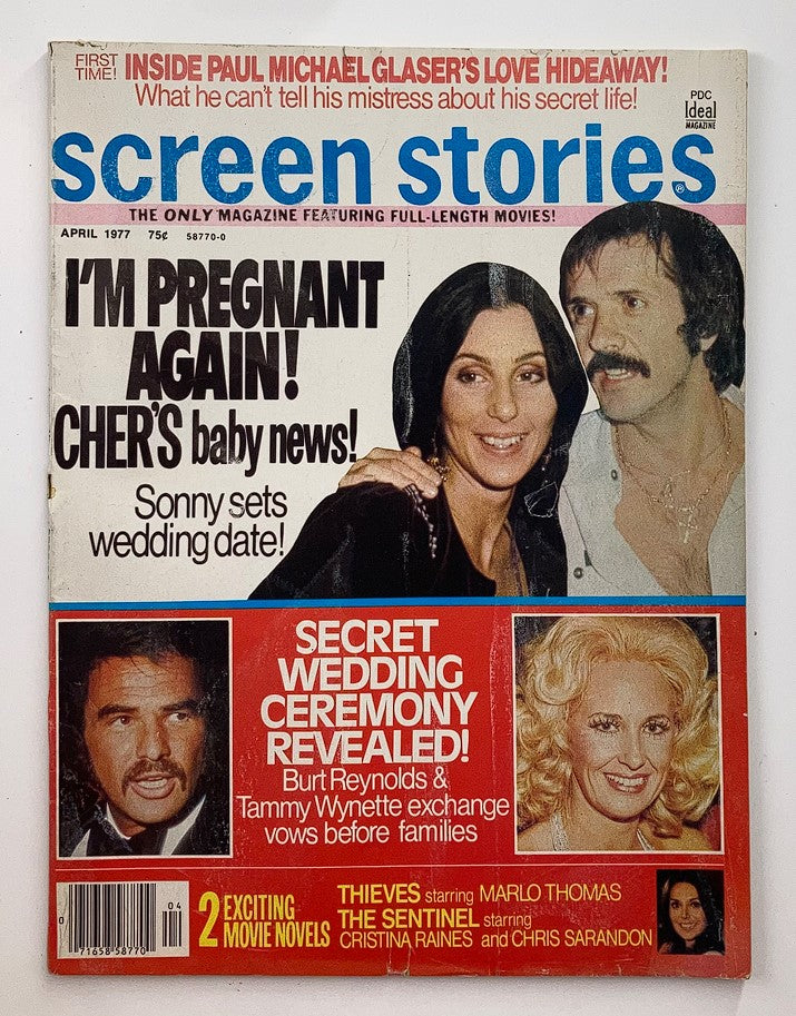 VTG Screen Stories Magazine April 1977 Burt Reynolds & Tammy Wynette No Label