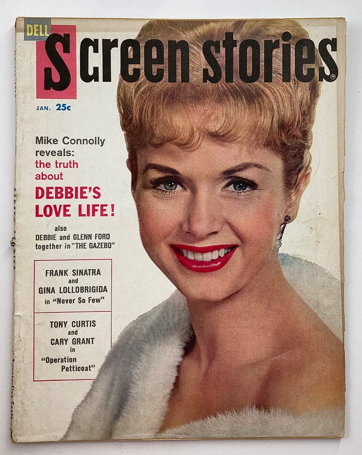 VTG Screen Stories Magazine January 1960 Debbie Reynold's Love Life No Label