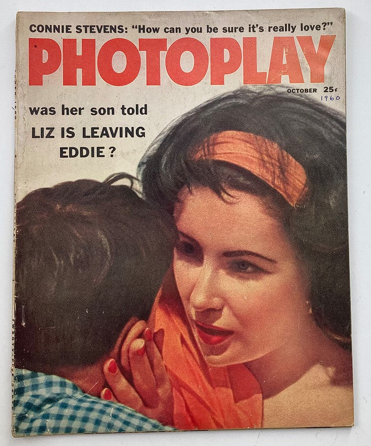 VTG Photoplay Magazine October 1960 Vol 58 #4 Liz Taylor Marilyn Monroe No Label