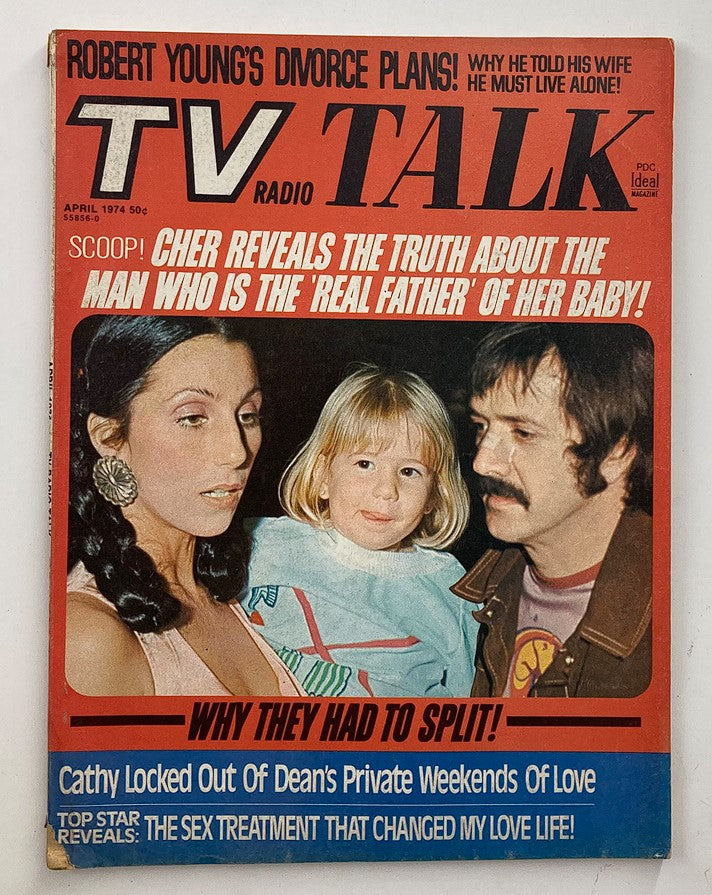 VTG TV Radio Talk Magazine April 1974 Vol 7 #7 Sonny and Cher No Label