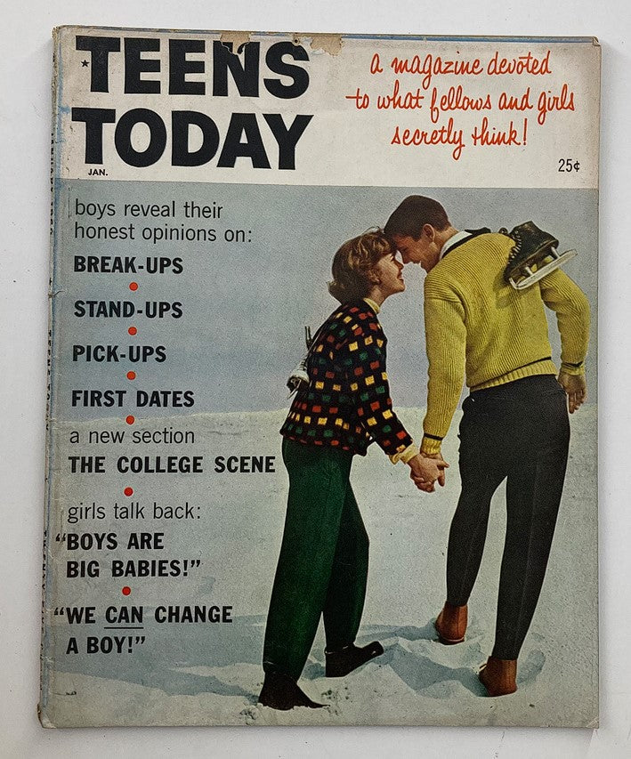 VTG Teens Today Magazine January 1960 Ray Solowinski First Date No Label