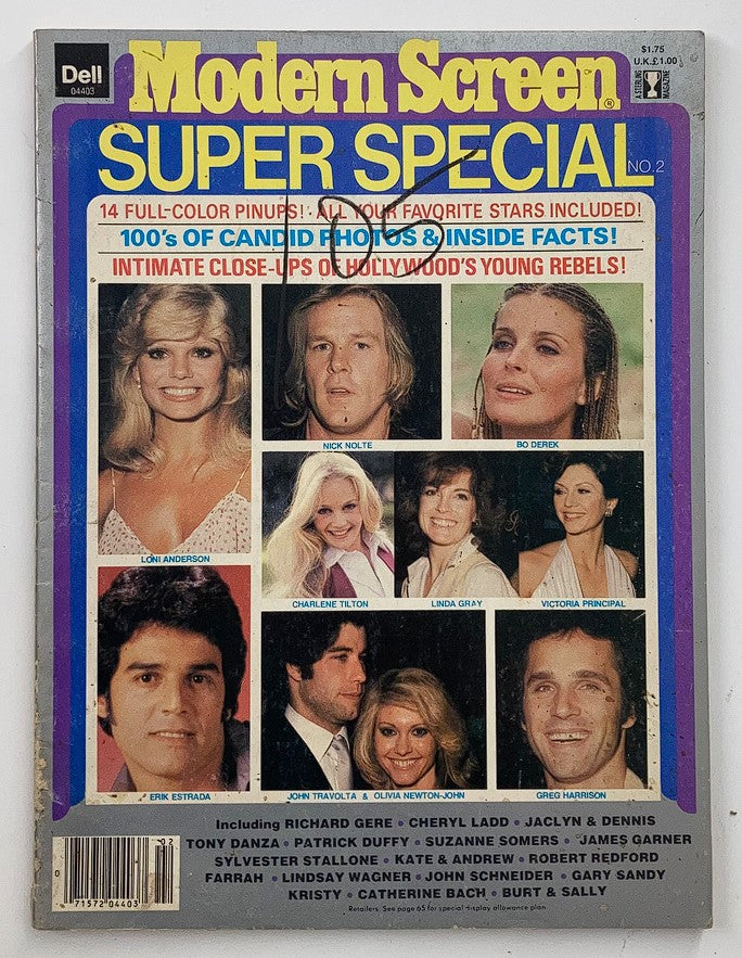 VTG Modern Screen Magazine 1980 No. 2 Loni Anderson, Nick Nolte No Label