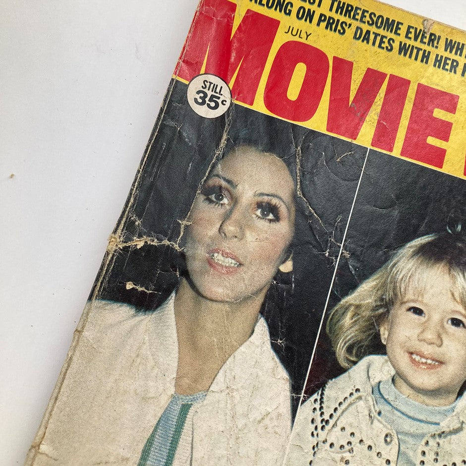 VTG Movie World Magazine July 1973 Vol 18 #7 Sonny and Cher No Label