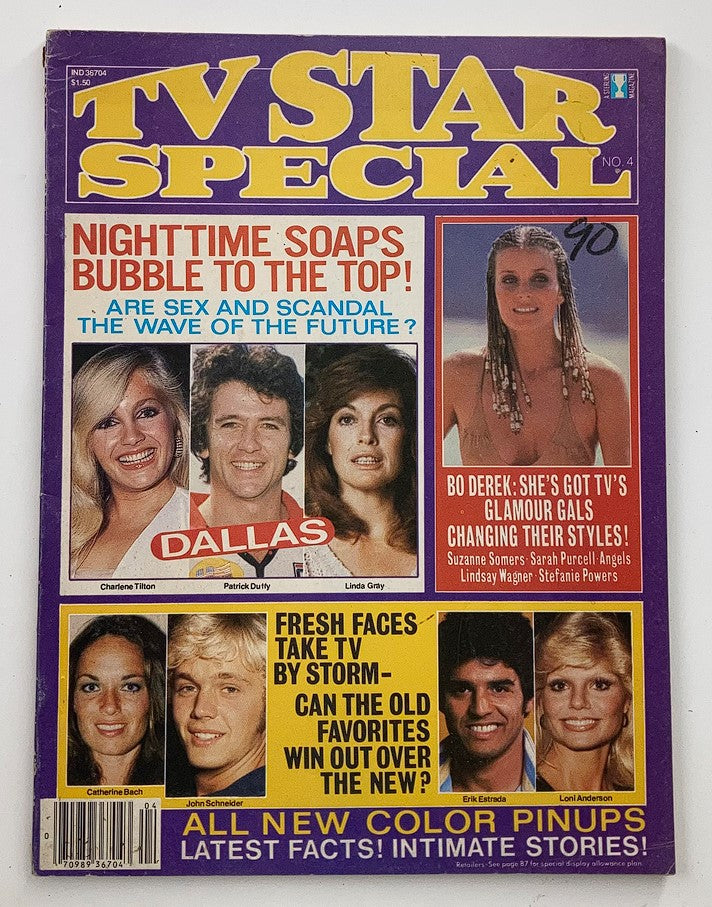 VTG TV Star Special Magazine No. 4 1980 Charlene Tilton, Patrick Duffy No Label