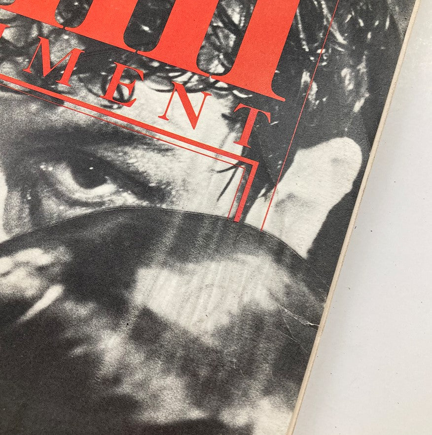 Close-up of the cover art of VTG Film Comment Magazine November 1980 Vol 16 #6, highlighting Robert De Niro and iconic graphics.