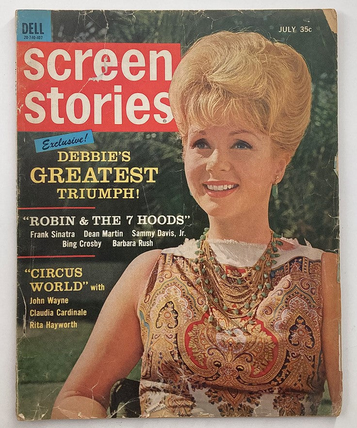 VTG Screen Stories Magazine July 1964 Debbie Reynolds, Frank Sinatra No Label