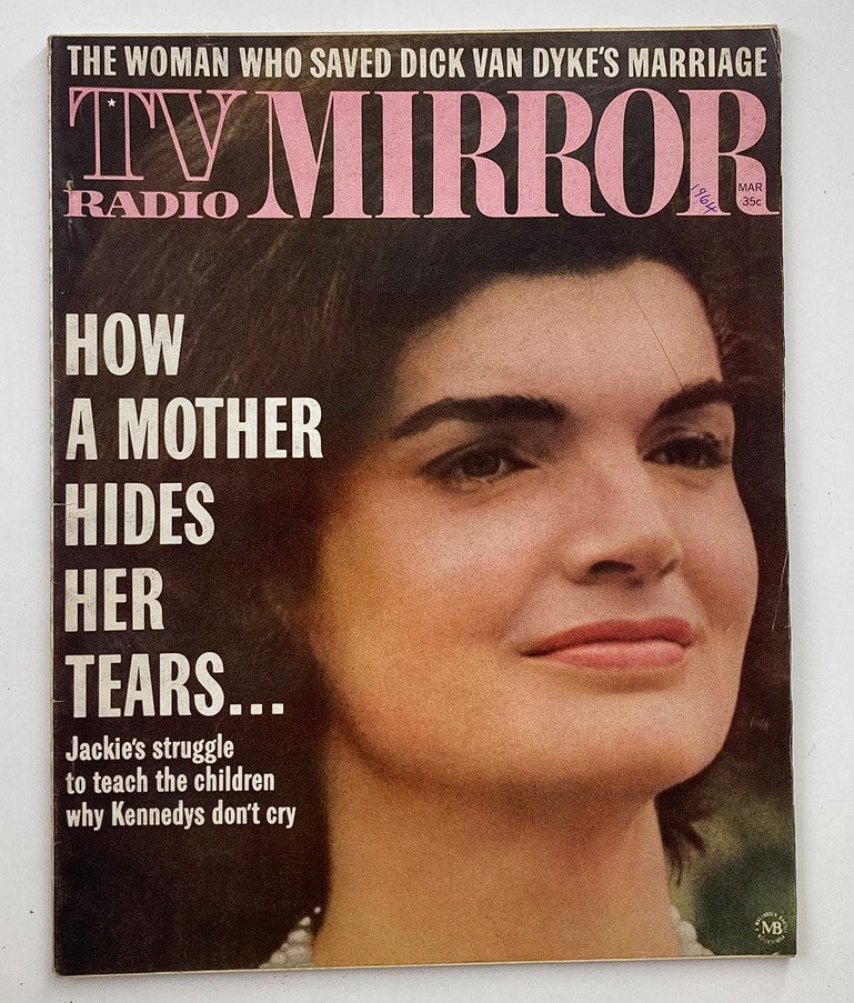 VTG TV Radio Mirror Magazine March 1964 Vol 61 #4 Jackie Kennedy No Label