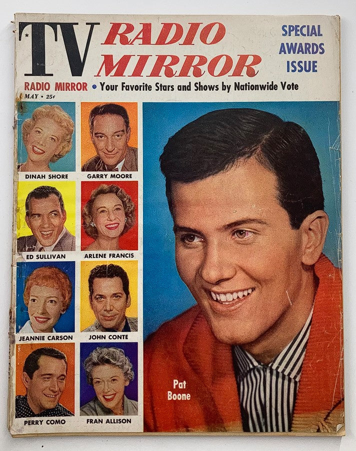 VTG TV Radio Mirror Magazine May 1957 Vol 47 #6 Portrait of Pat Boone No Label