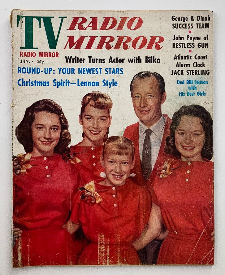 VTG TV Radio Mirror Magazine January 1959 Vol 51 #2 Lennon Sisters No Label