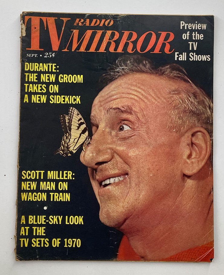 VTG TV Radio Mirror Magazine September 1961 Vol 56 #4 Jimmy Durante No Label