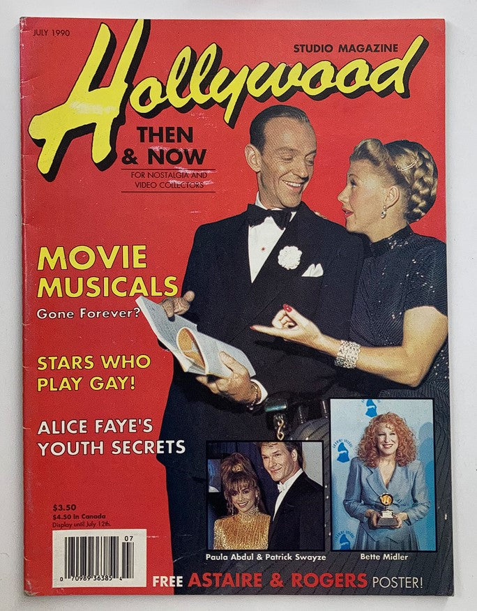 Hollywood Studio Magazine Then & Now July 1990 Paula Abdul w Poster No Label