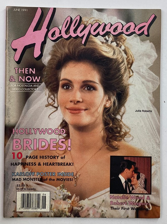 Hollywood Studio Magazine Then & Now June 1991 Julia Roberts w Poster