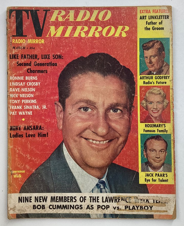 VTG TV Radio Mirror Magazine March 1958 Vol 49 #4 Portait of Lawrence Welk