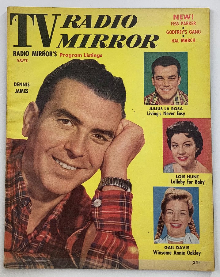 VTG TV Radio Mirror Magazine September 1955 Vol 44 #4 Dennis James No Label