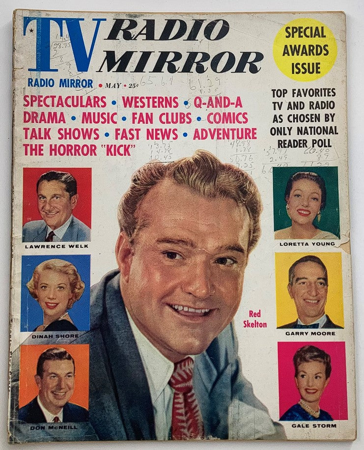 VTG TV Radio Mirror Magazine May 1959 Vol 51 #6 Red Skelton Dinah Shore No Label