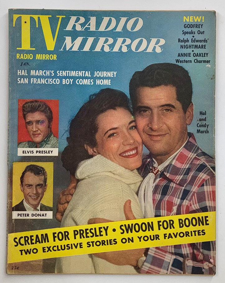 VTG TV Radio Mirror Magazine January 1957 Candy and Hal March No Label